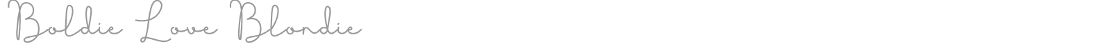 Boldie Love Blondie font preview